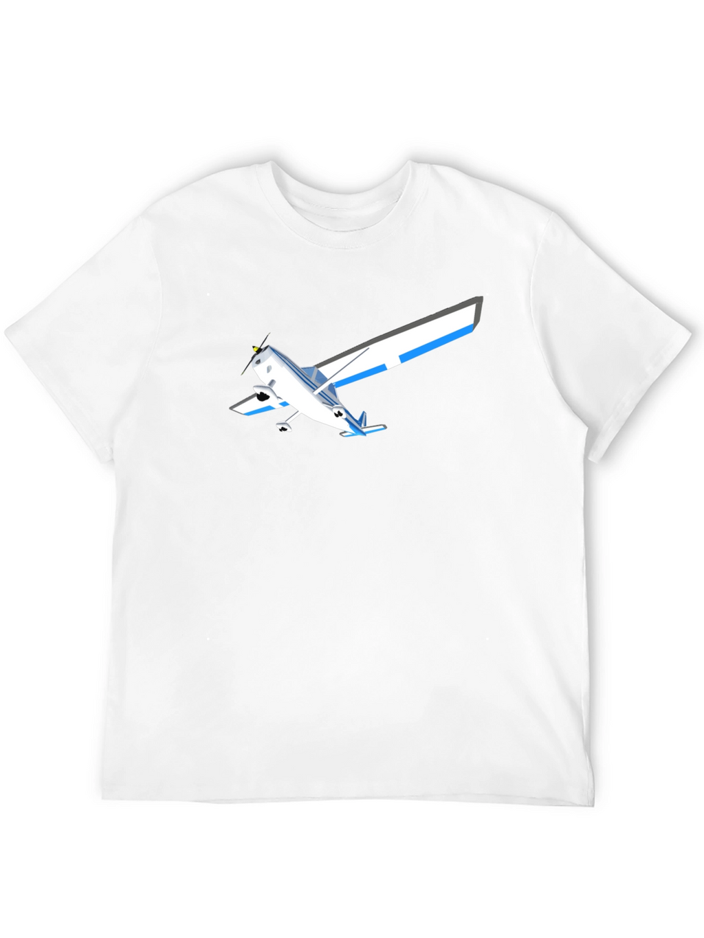 Airplane Graphic T-Shirt - Black Casual Style
