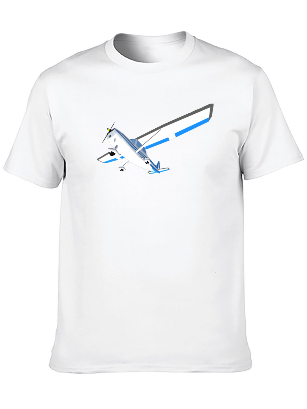Airplane Graphic T-Shirt - Black Casual Style