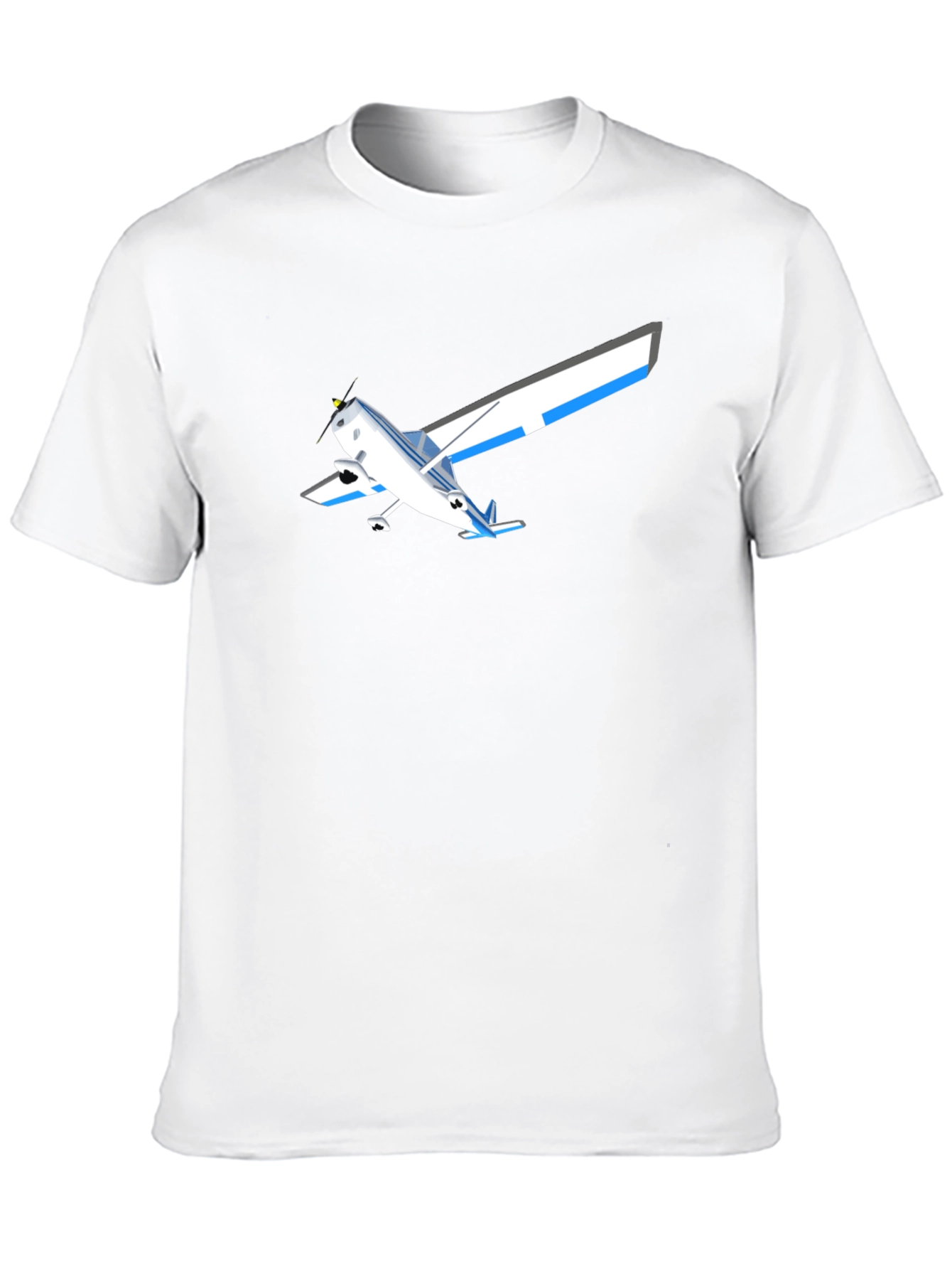 Airplane Graphic T-Shirt - Black Casual Style