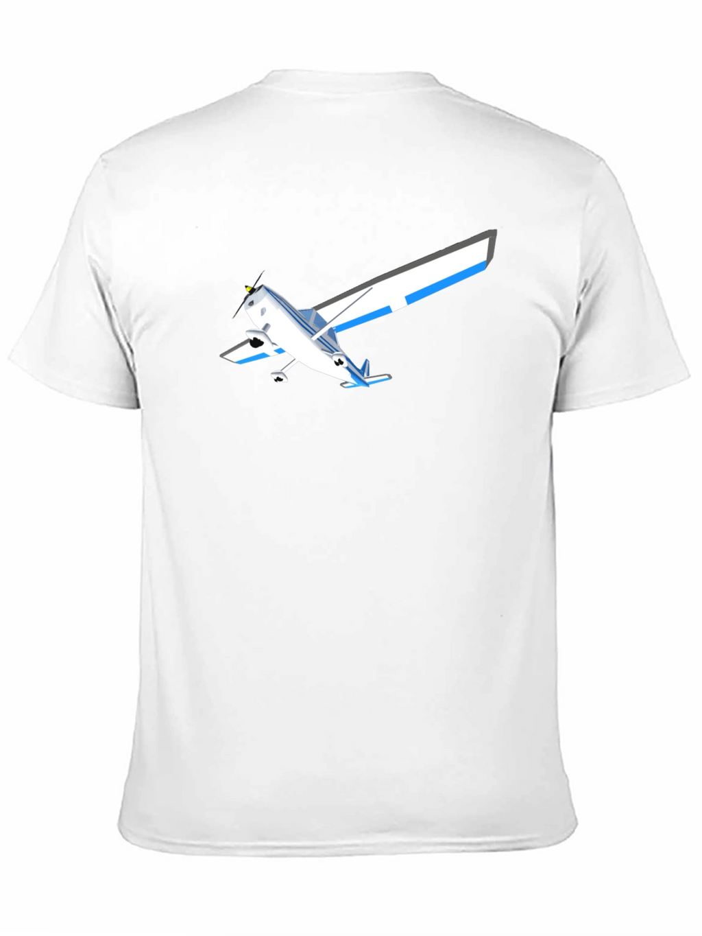 Airplane Graphic T-Shirt - Black Casual Style