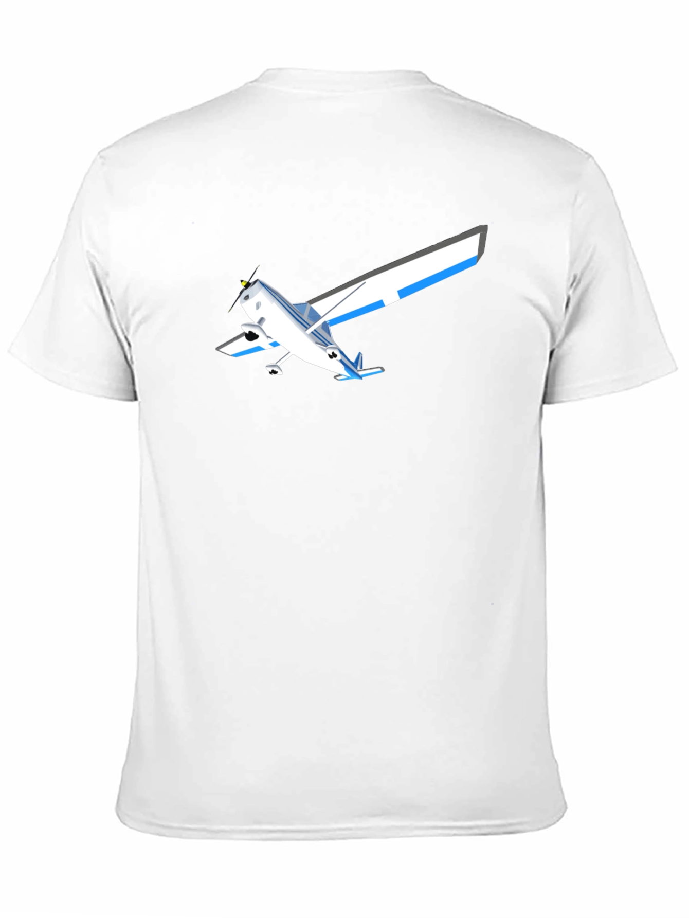 Airplane Graphic T-Shirt - Black Casual Style