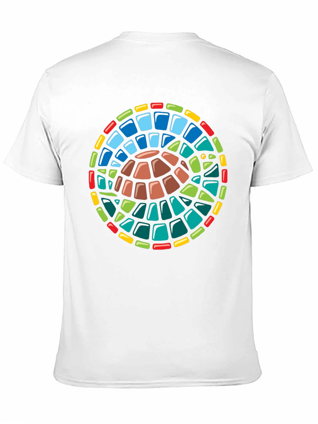 Turtle Stained Glass Style Graphic T-Shirt