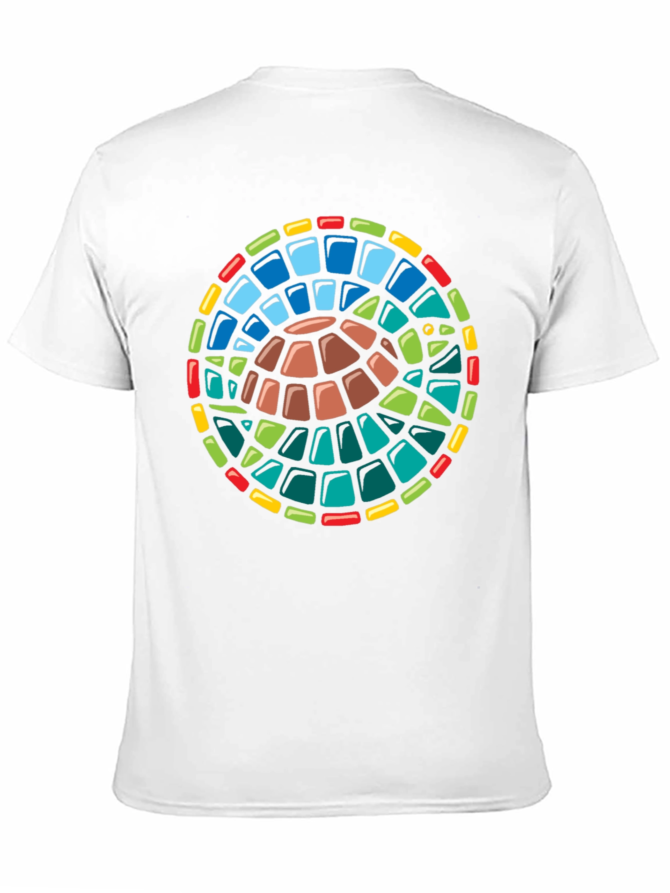 Turtle Stained Glass Style Graphic T-Shirt