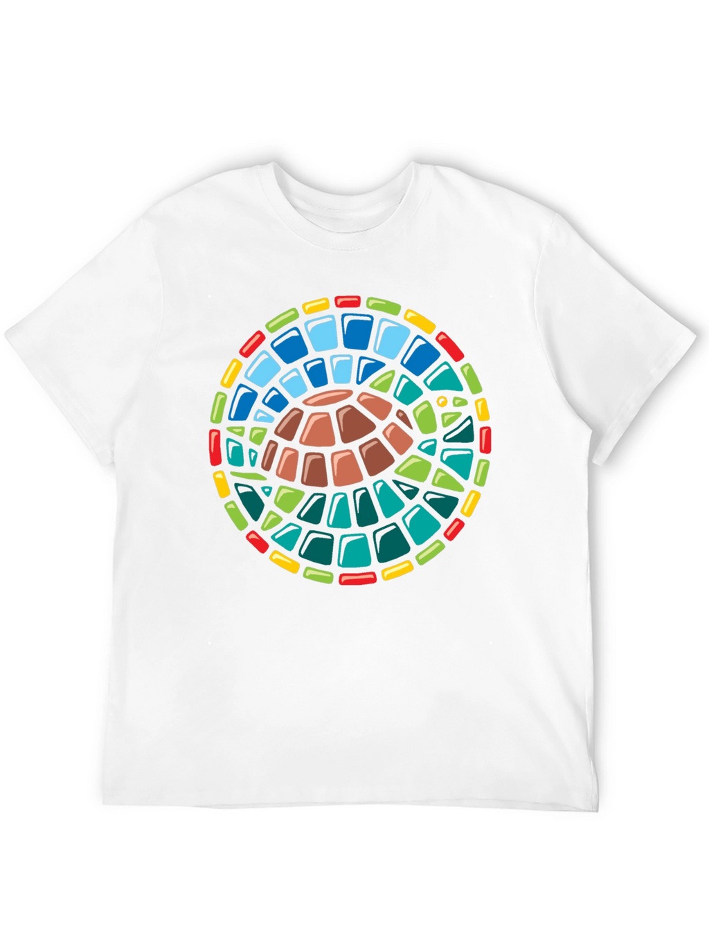 Turtle Stained Glass Style Graphic T-Shirt