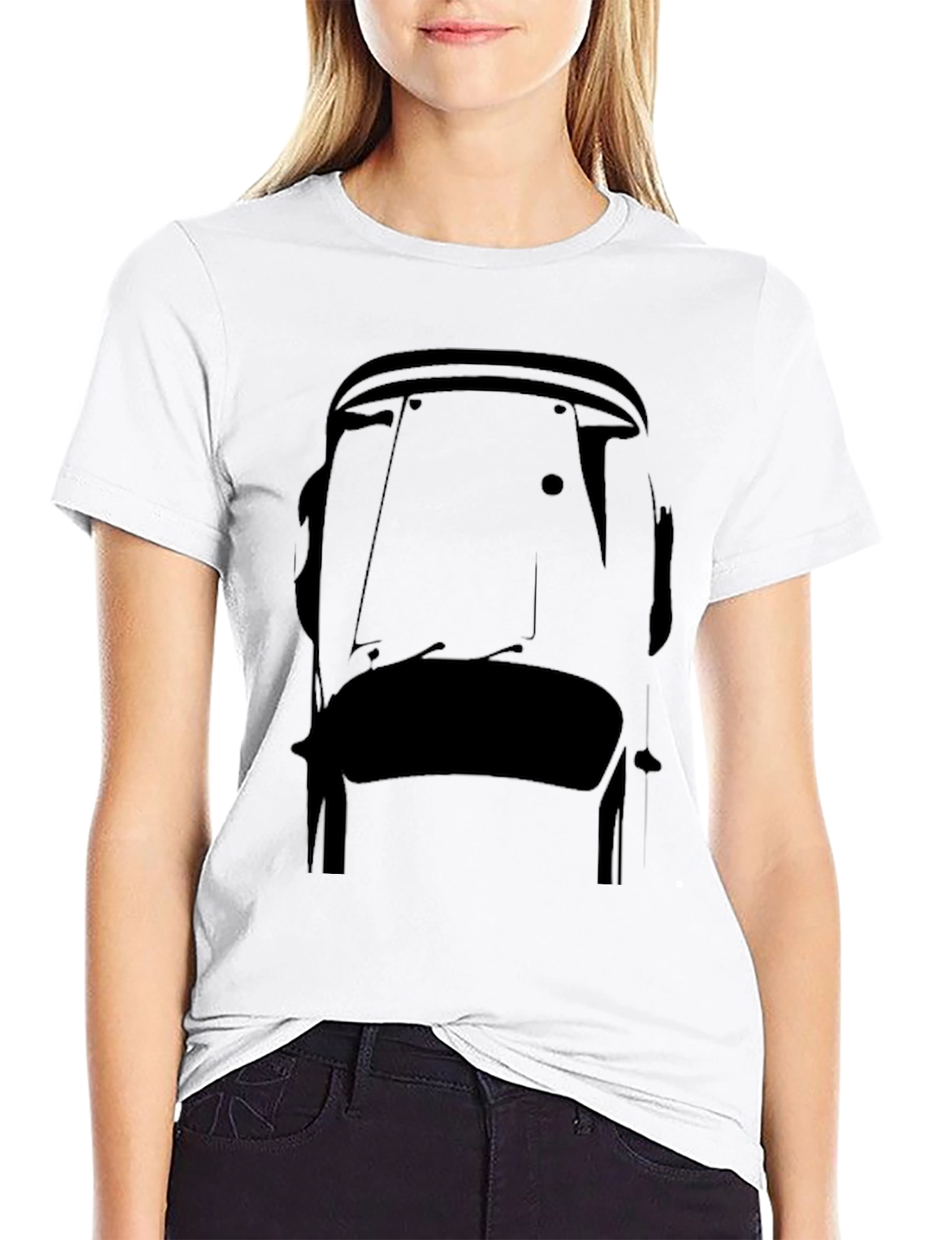 Moai Statue Graphic T-Shirt - Classic Black Tee