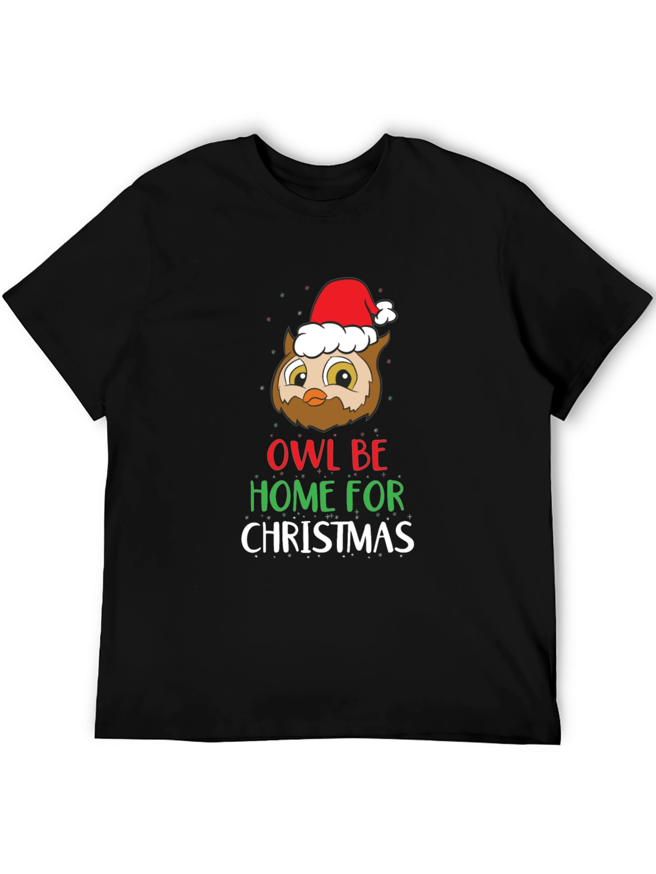 Owl Be Home for Christmas T-Shirt - Holiday Tee