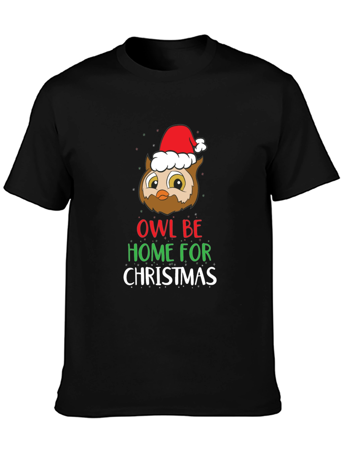 Owl Be Home for Christmas T-Shirt - Holiday Tee
