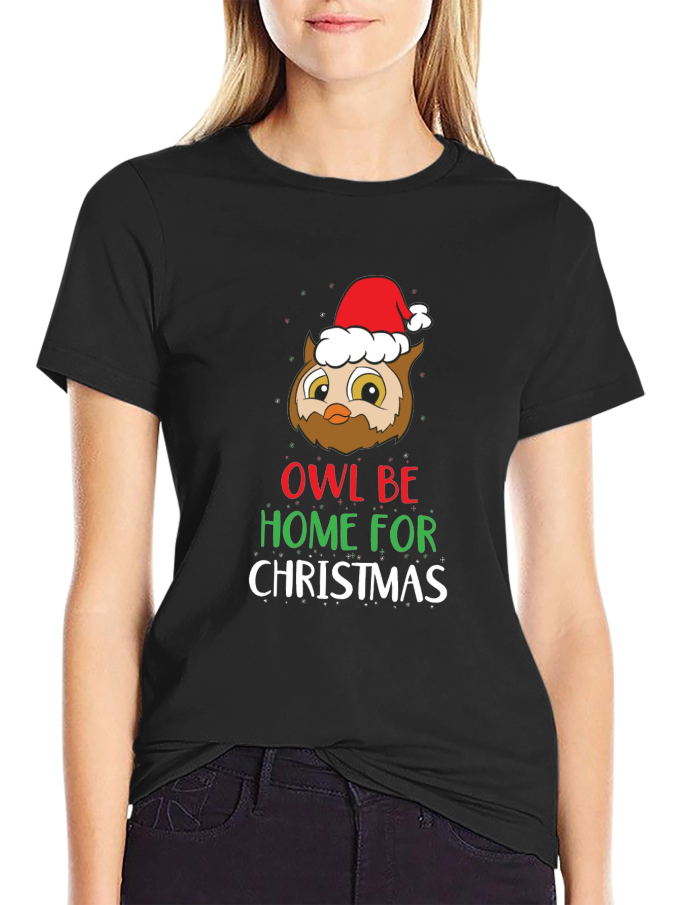 Owl Be Home for Christmas T-Shirt - Holiday Tee