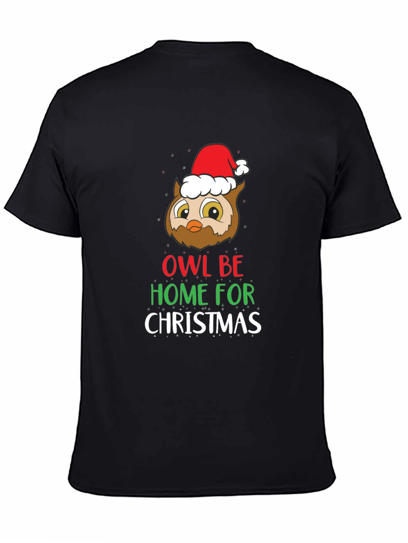 Owl Be Home for Christmas T-Shirt - Holiday Tee