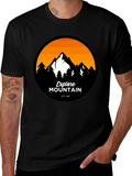 Explore Mountain Graphic T-Shirt - Black
