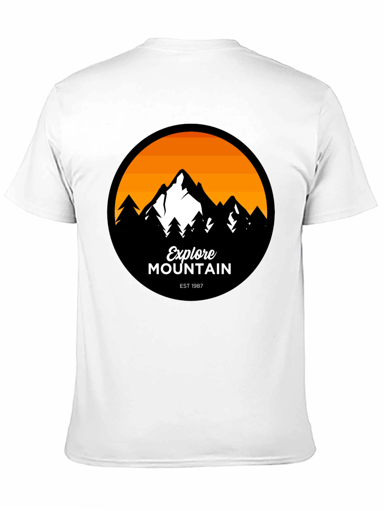 Explore Mountain Graphic T-Shirt - Black