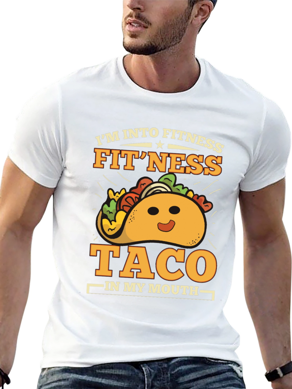 Fitness Taco Graphic T-Shirt - Gym Humor Tee