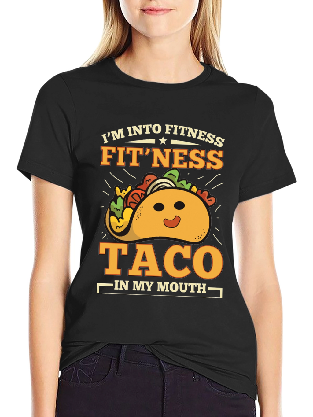 Fitness Taco Graphic T-Shirt - Gym Humor Tee