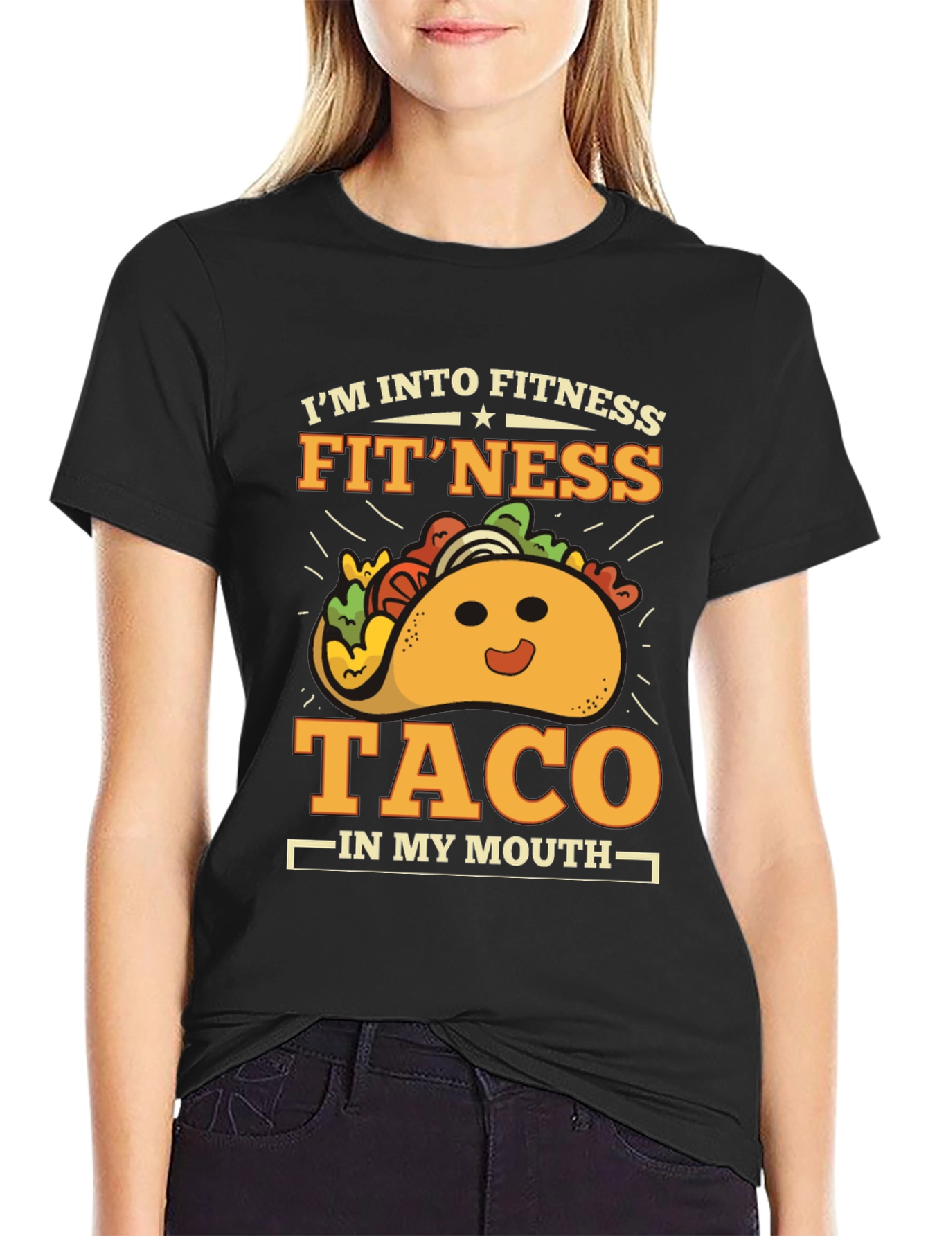 Fitness Taco Graphic T-Shirt - Gym Humor Tee