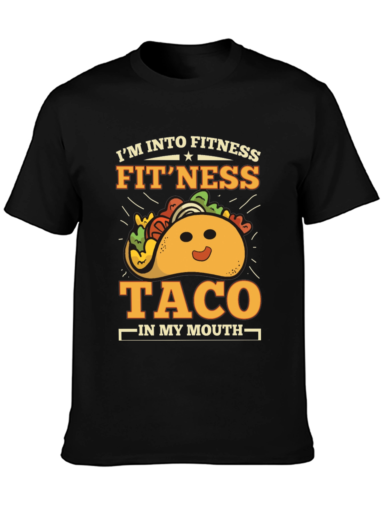 Fitness Taco Graphic T-Shirt - Gym Humor Tee