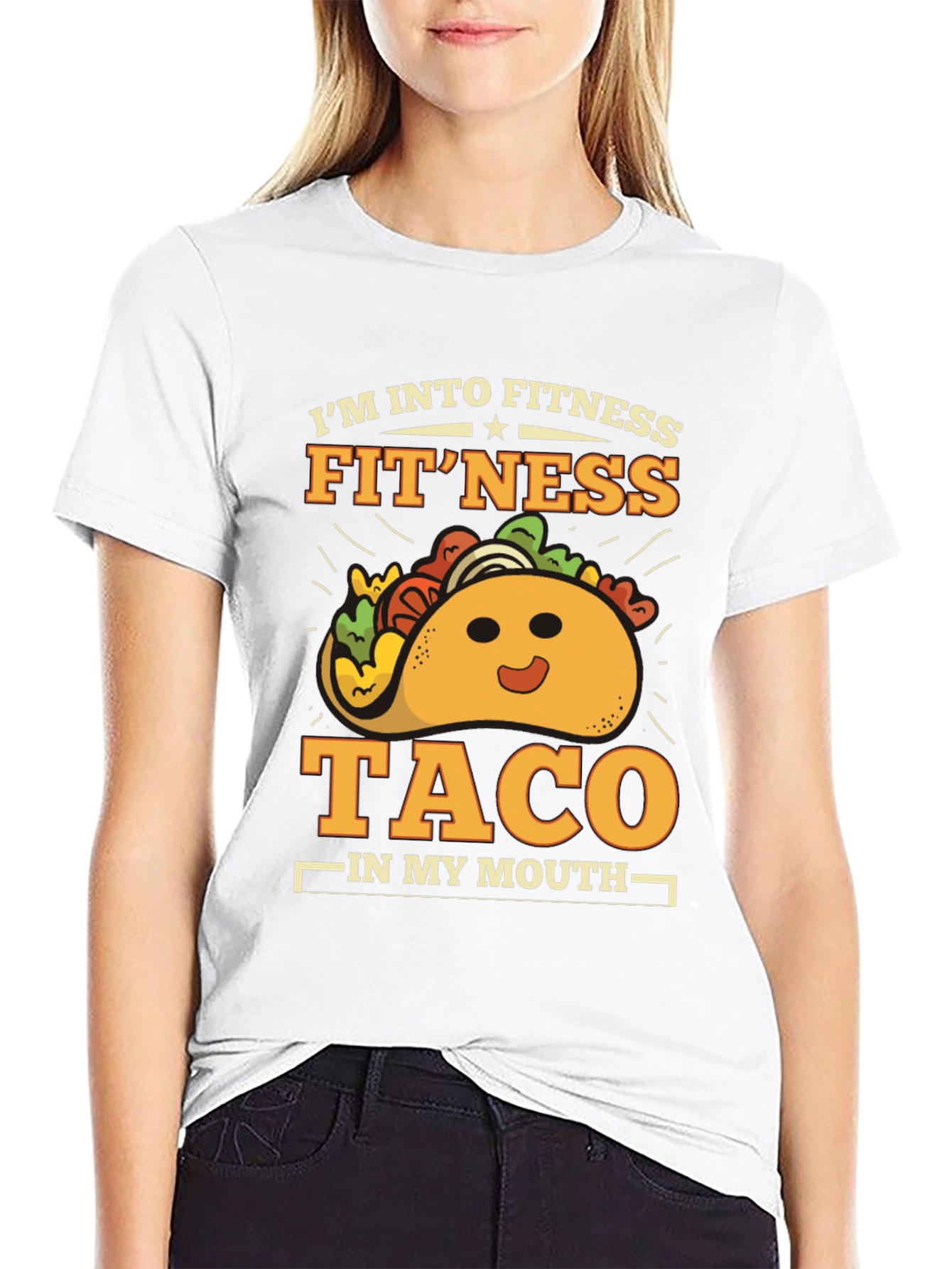 Fitness Taco Graphic T-Shirt - Gym Humor Tee