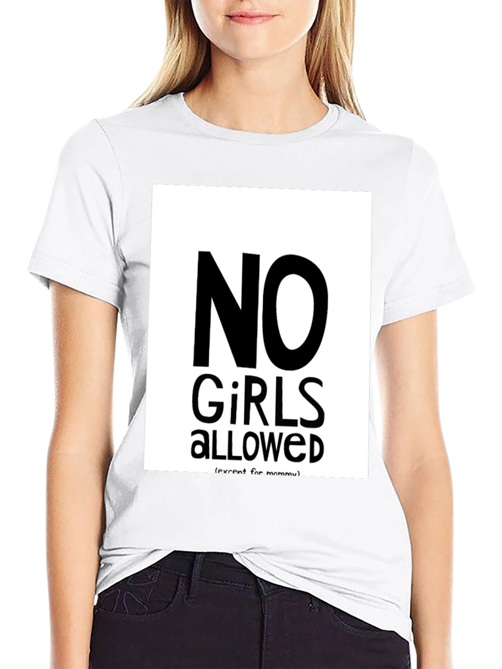 No Girls Allowed Graphic Tee - Mens Black T-Shirt