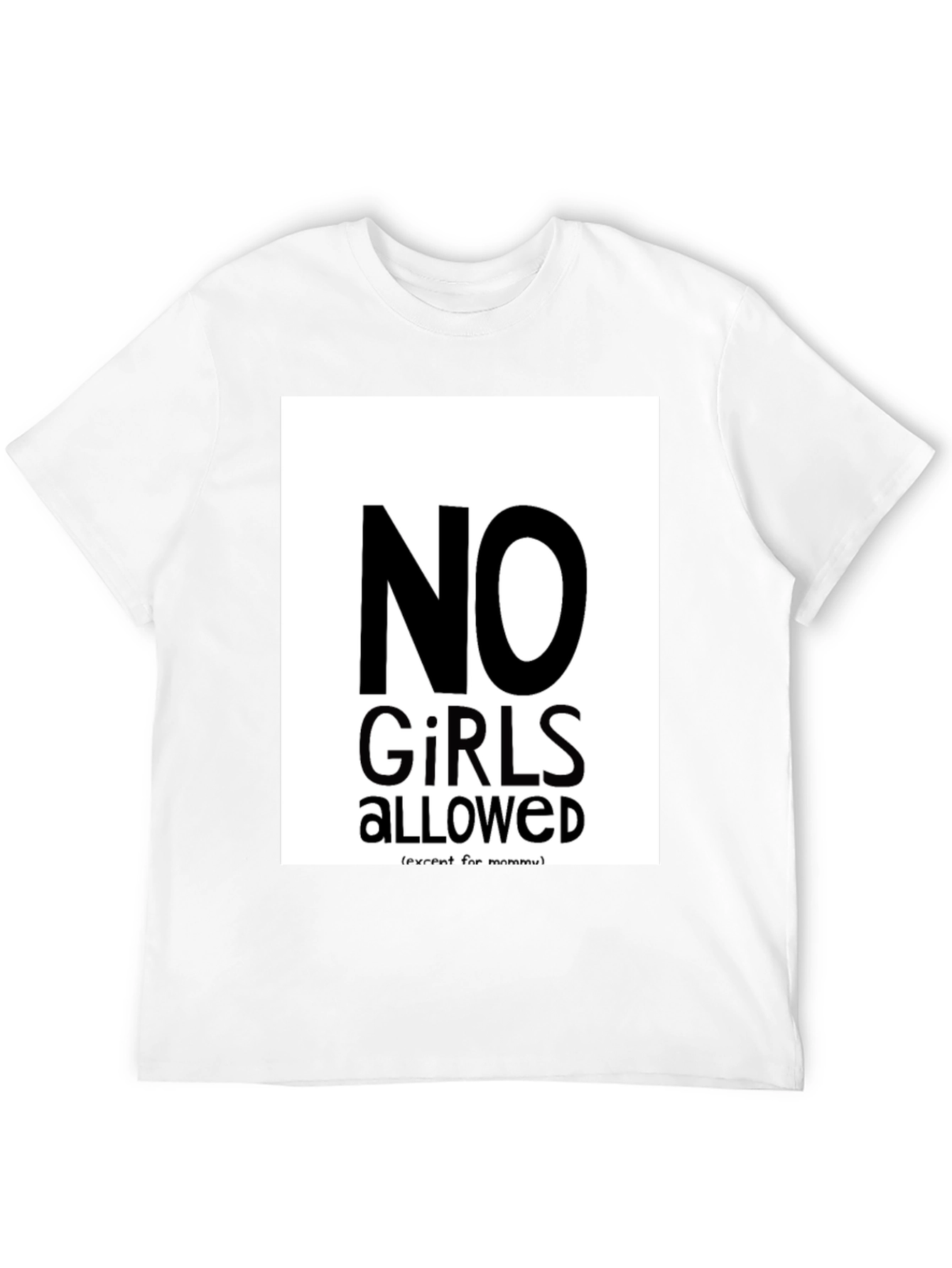 No Girls Allowed Graphic Tee - Mens Black T-Shirt