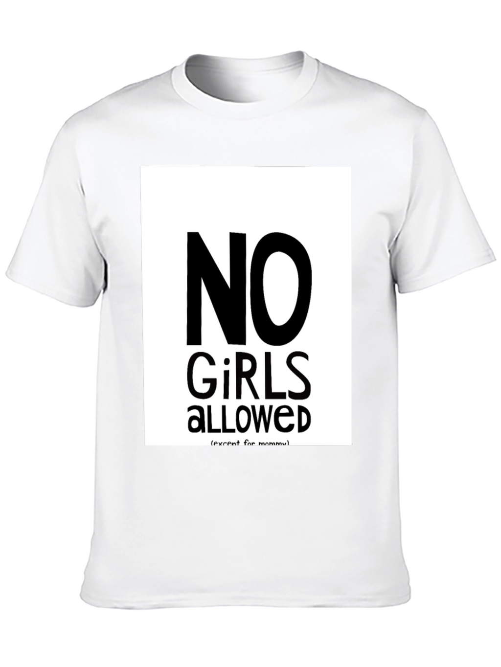 No Girls Allowed Graphic Tee - Mens Black T-Shirt