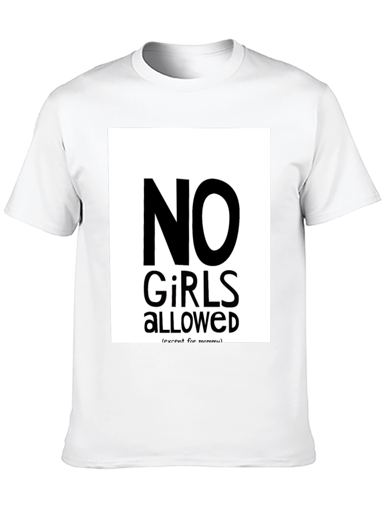 No Girls Allowed Graphic Tee - Mens Black T-Shirt