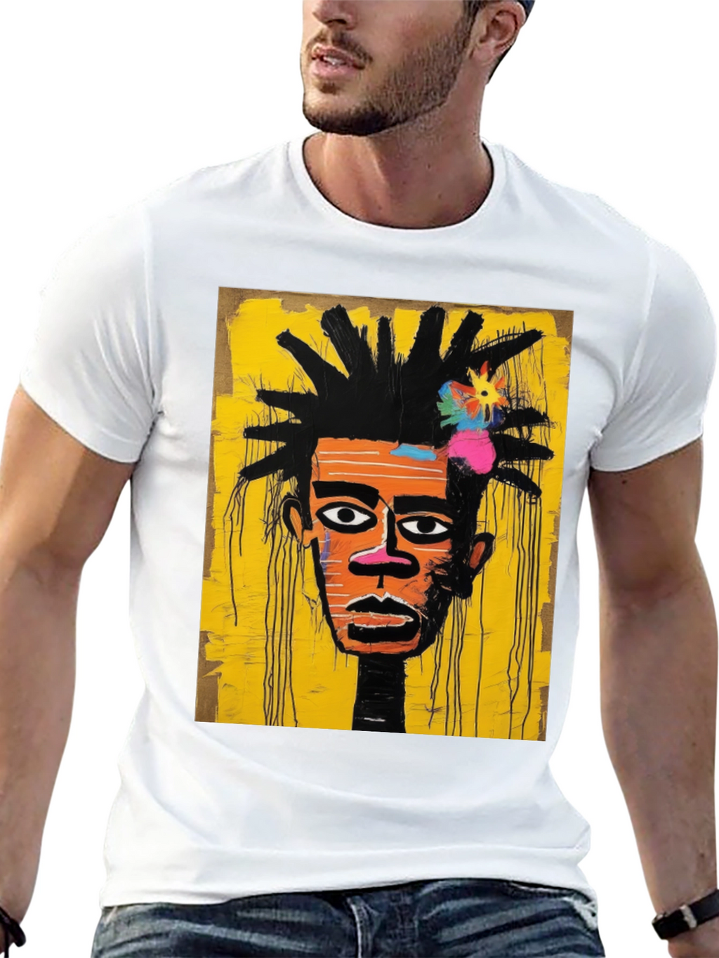Abstract Art Graphic Tee - Stylish Streetwear