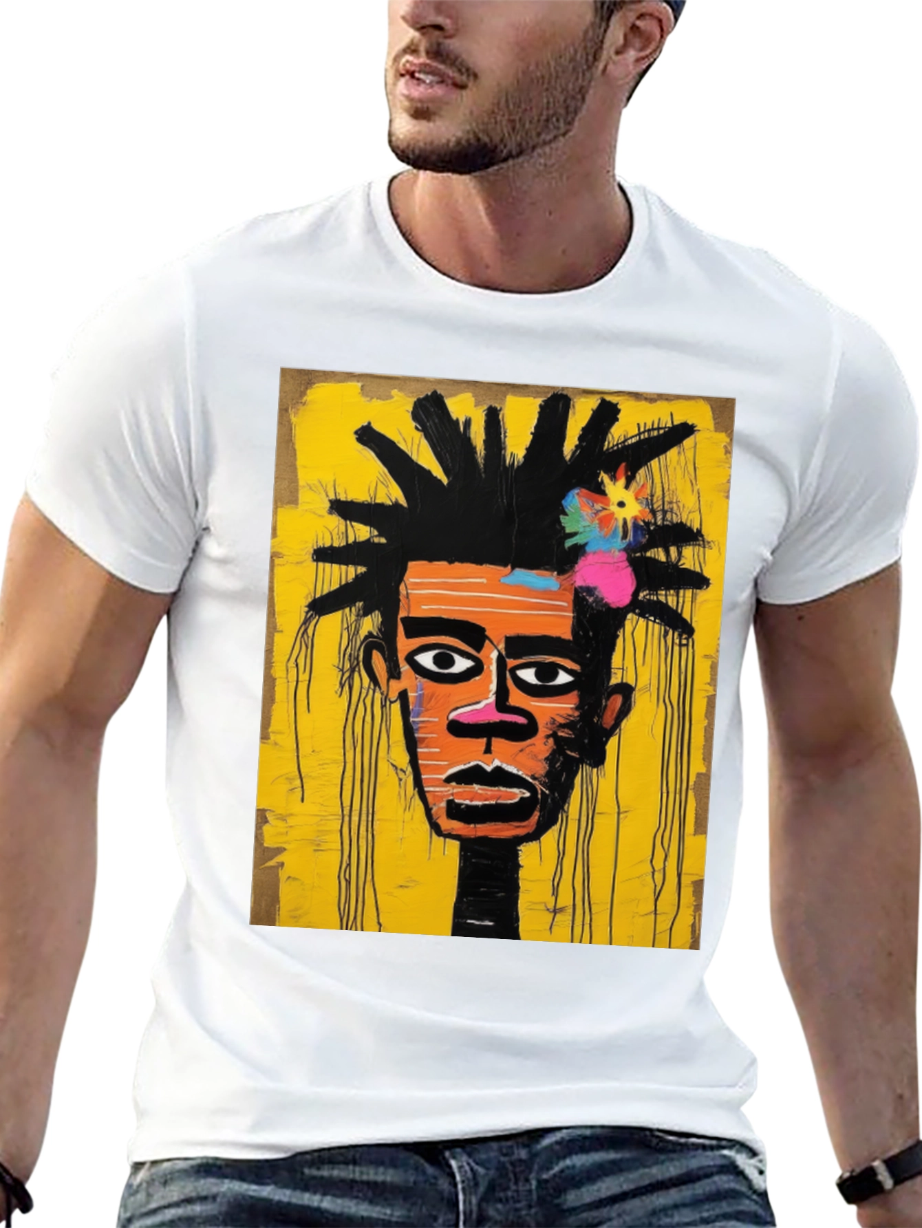 Abstract Art Graphic Tee - Stylish Streetwear
