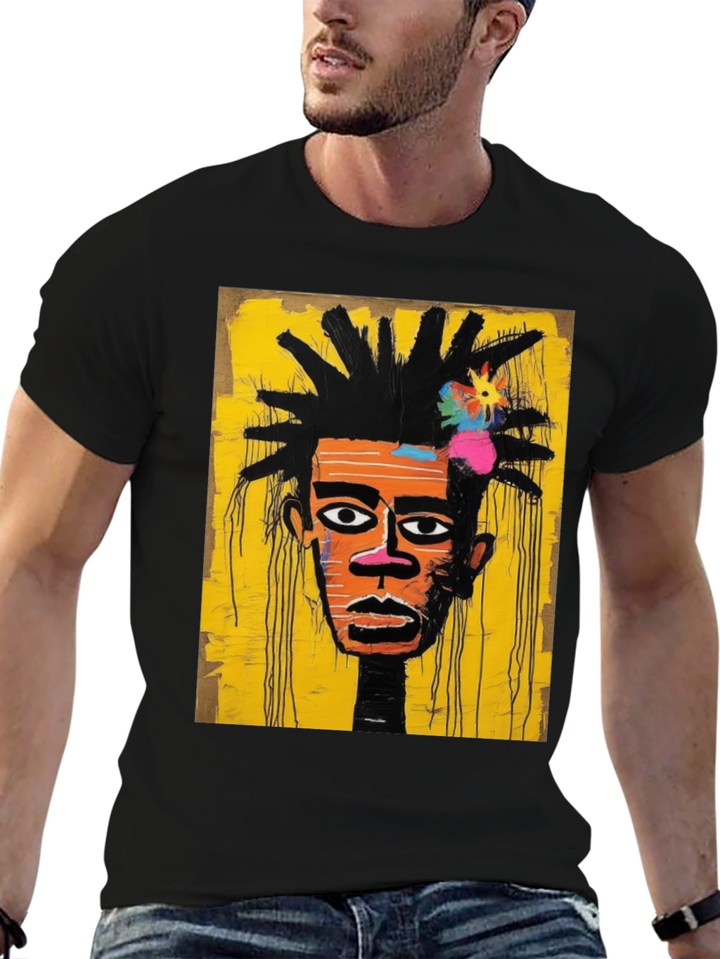 Abstract Art Graphic Tee - Stylish Streetwear
