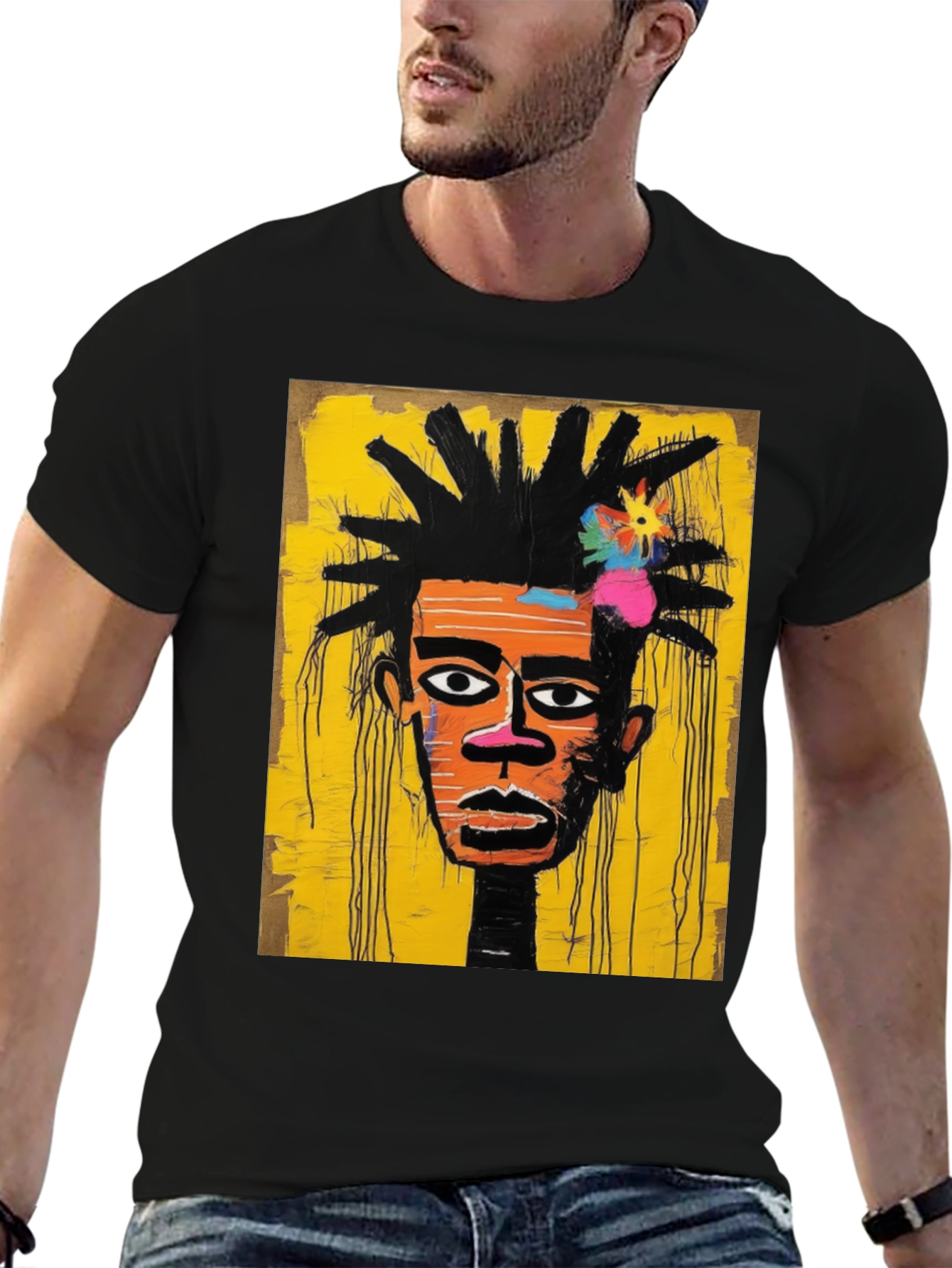 Abstract Art Graphic Tee - Stylish Streetwear