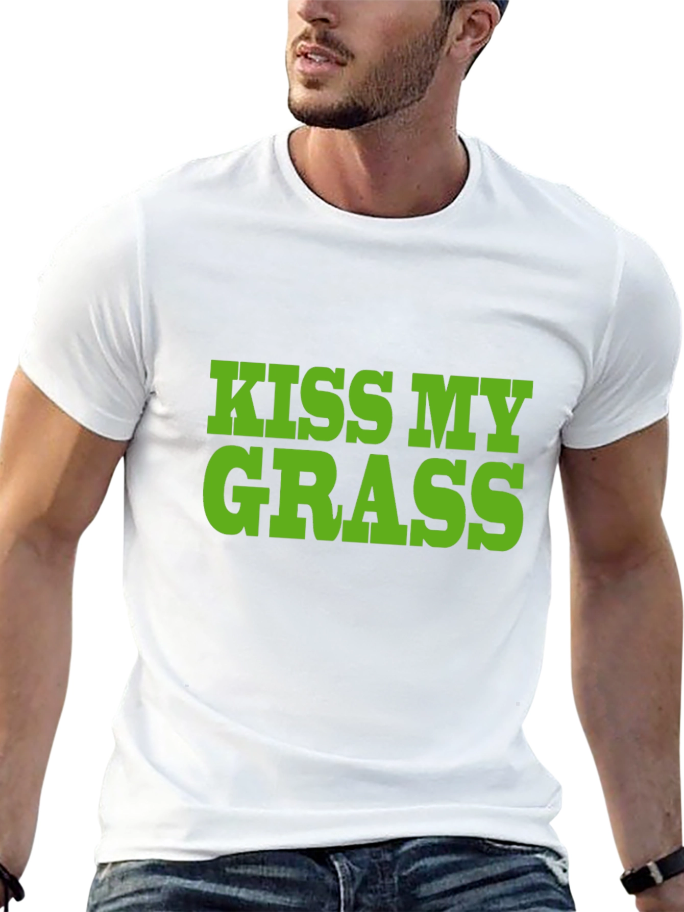 Kiss My Grass T-Shirt - Bold Statement Tee
