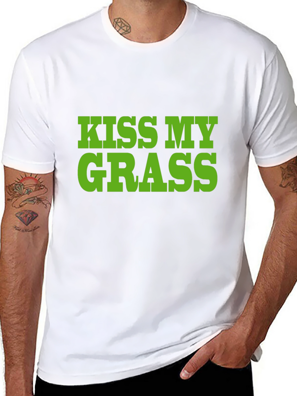 Kiss My Grass T-Shirt - Bold Statement Tee