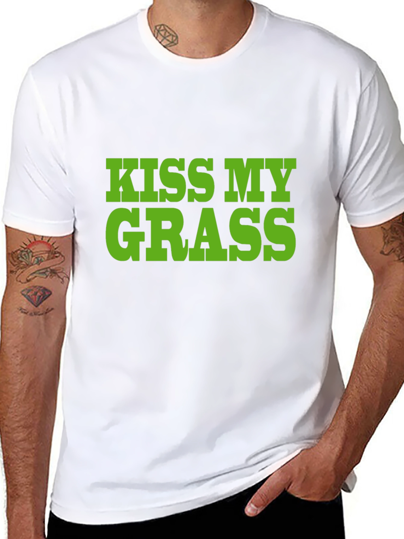 Kiss My Grass T-Shirt - Bold Statement Tee