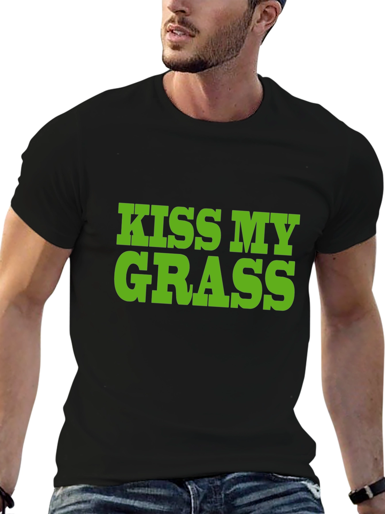 Kiss My Grass T-Shirt - Bold Statement Tee