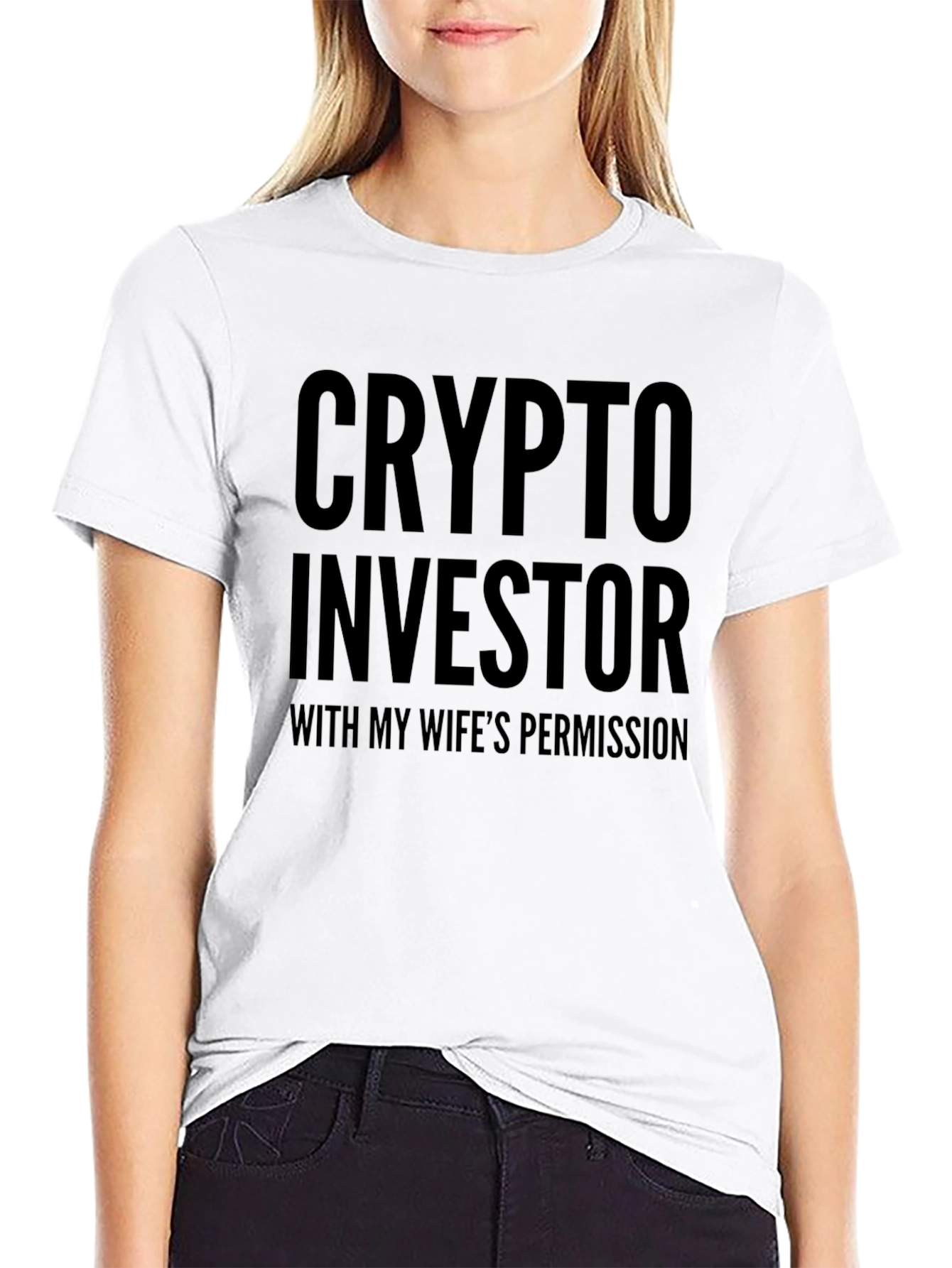 Crypto Investor Funny Mens Black T-Shirt
