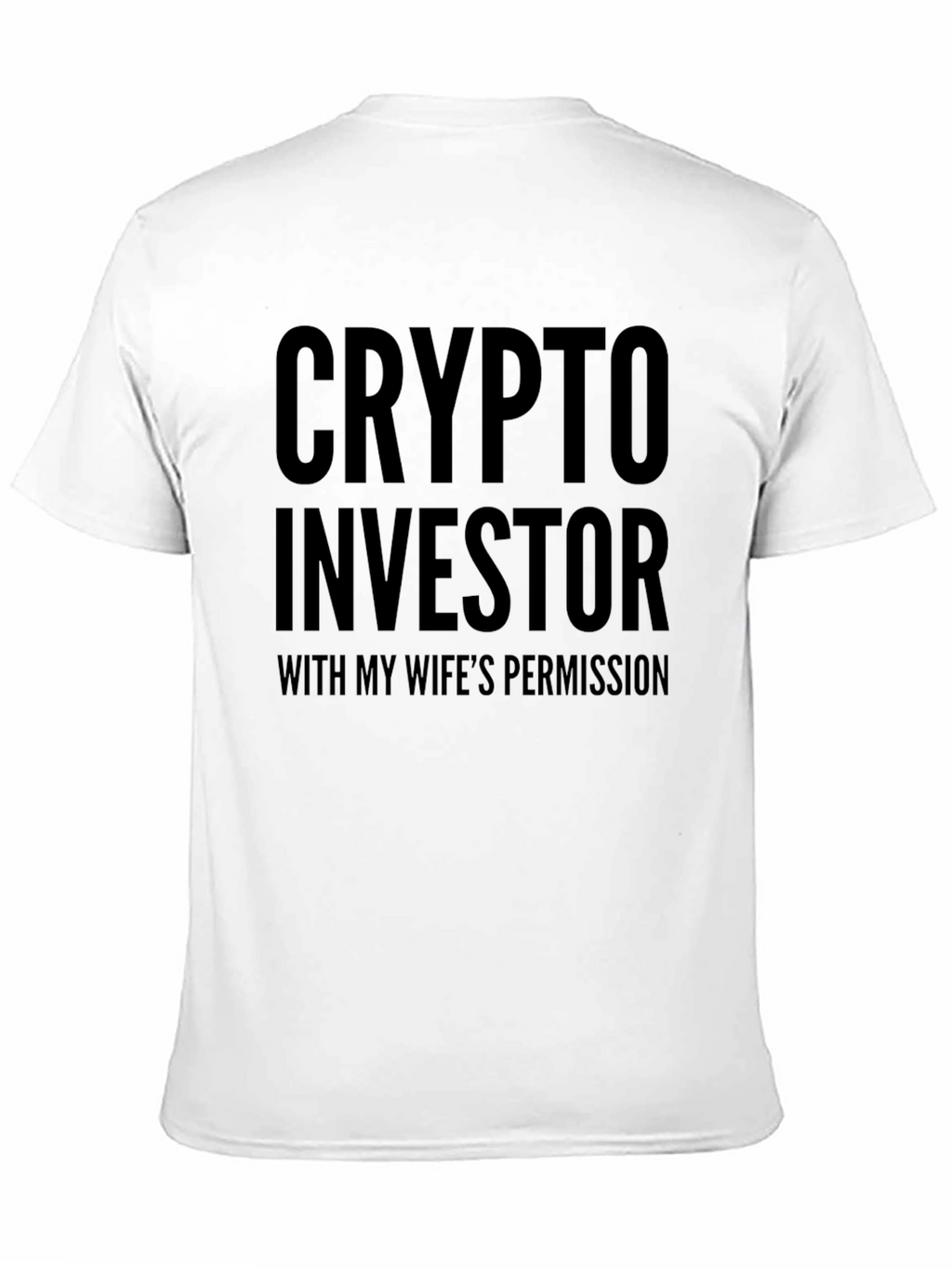 Crypto Investor Funny Mens Black T-Shirt