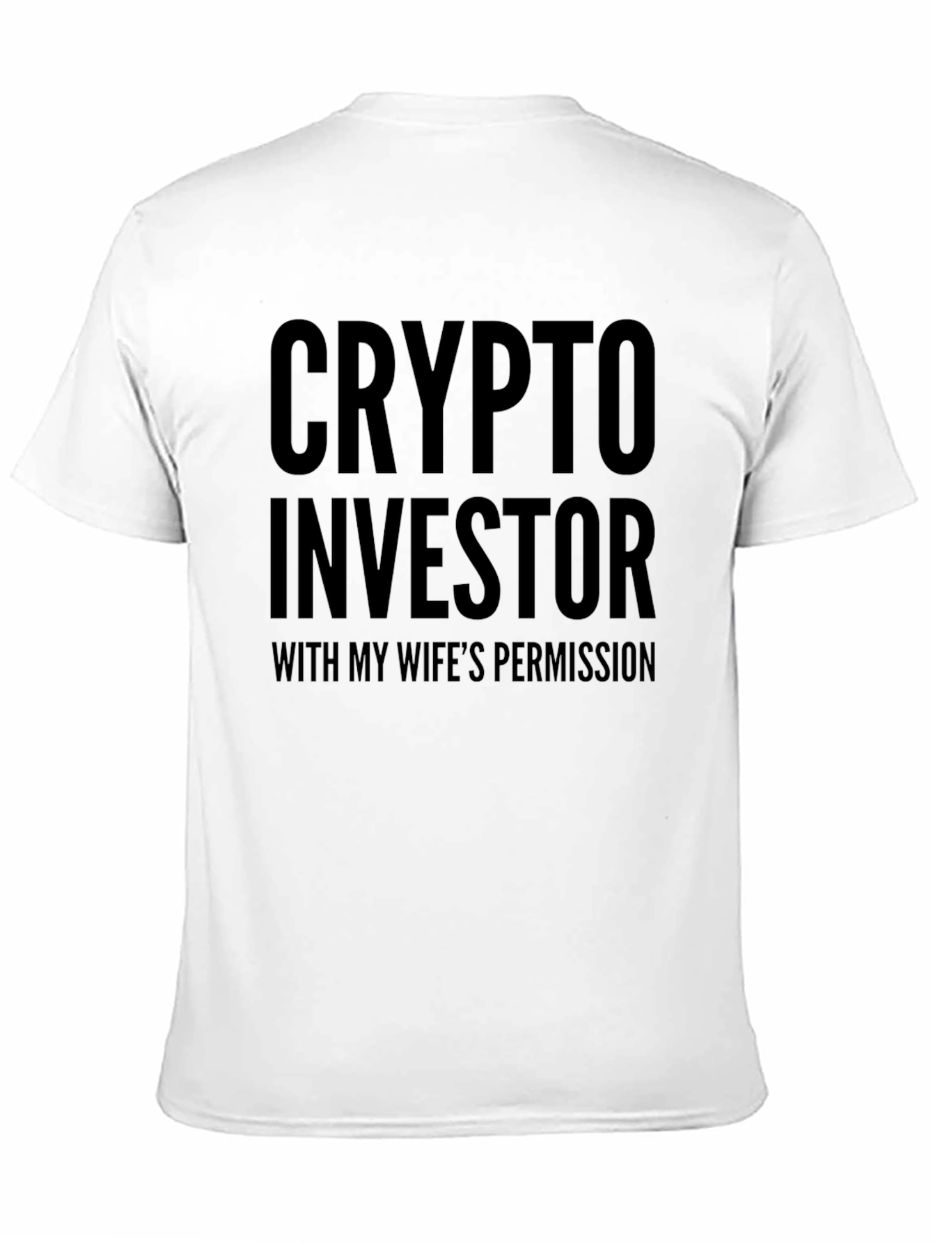 Crypto Investor Funny Mens Black T-Shirt