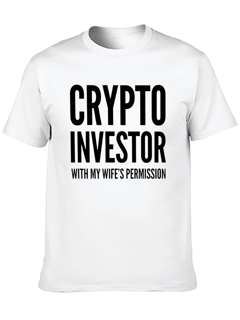 Crypto Investor Funny Mens Black T-Shirt