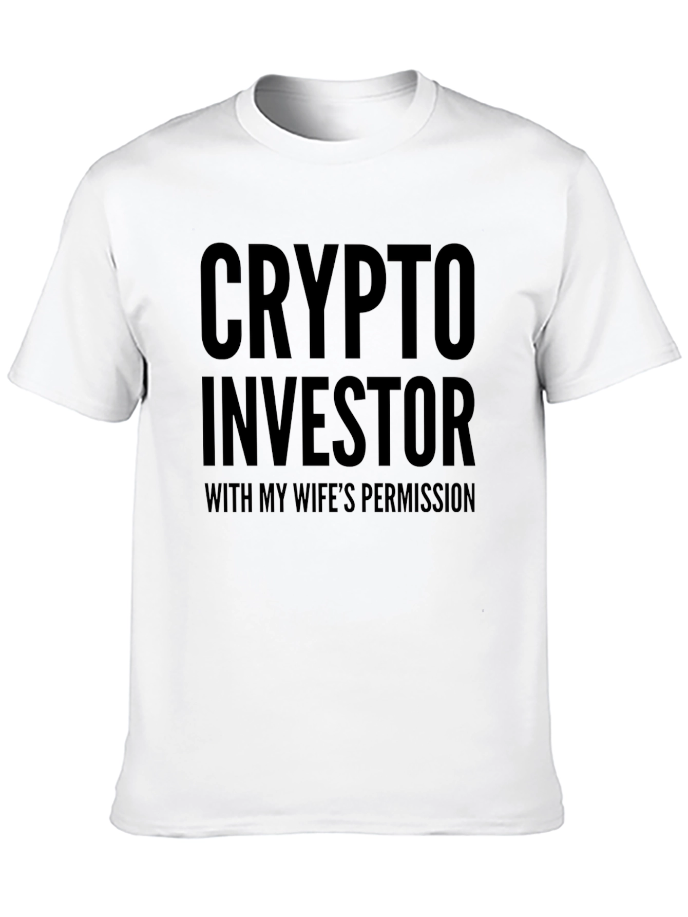 Crypto Investor Funny Mens Black T-Shirt