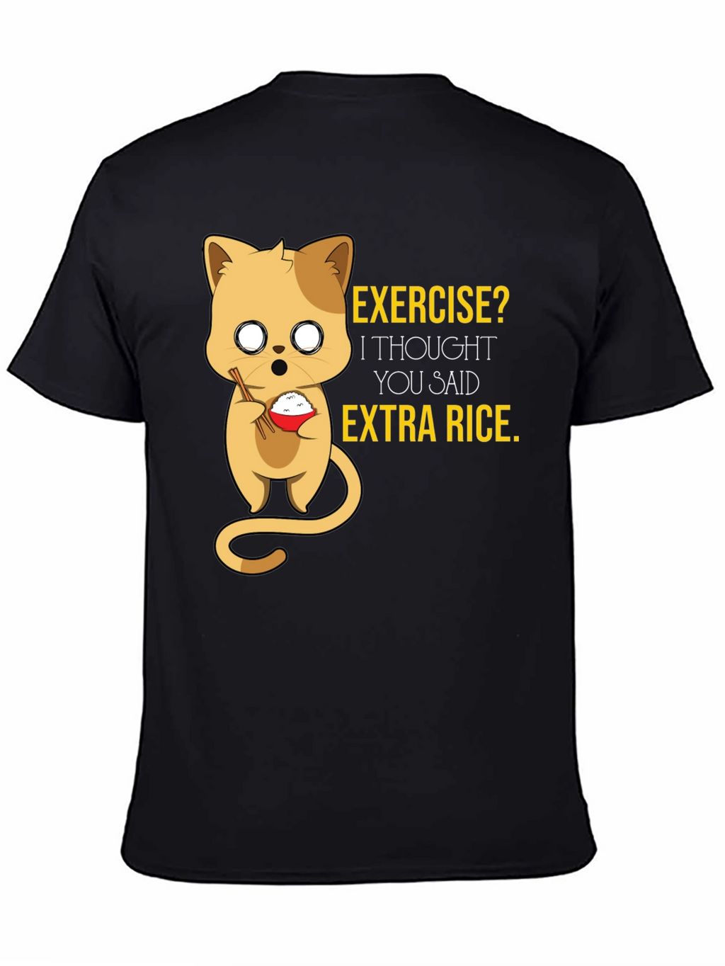 Funny Cat Rice T-Shirt
