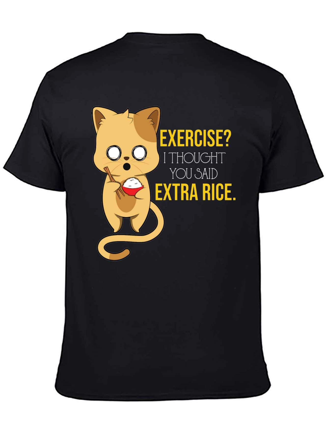 Funny Cat Rice T-Shirt