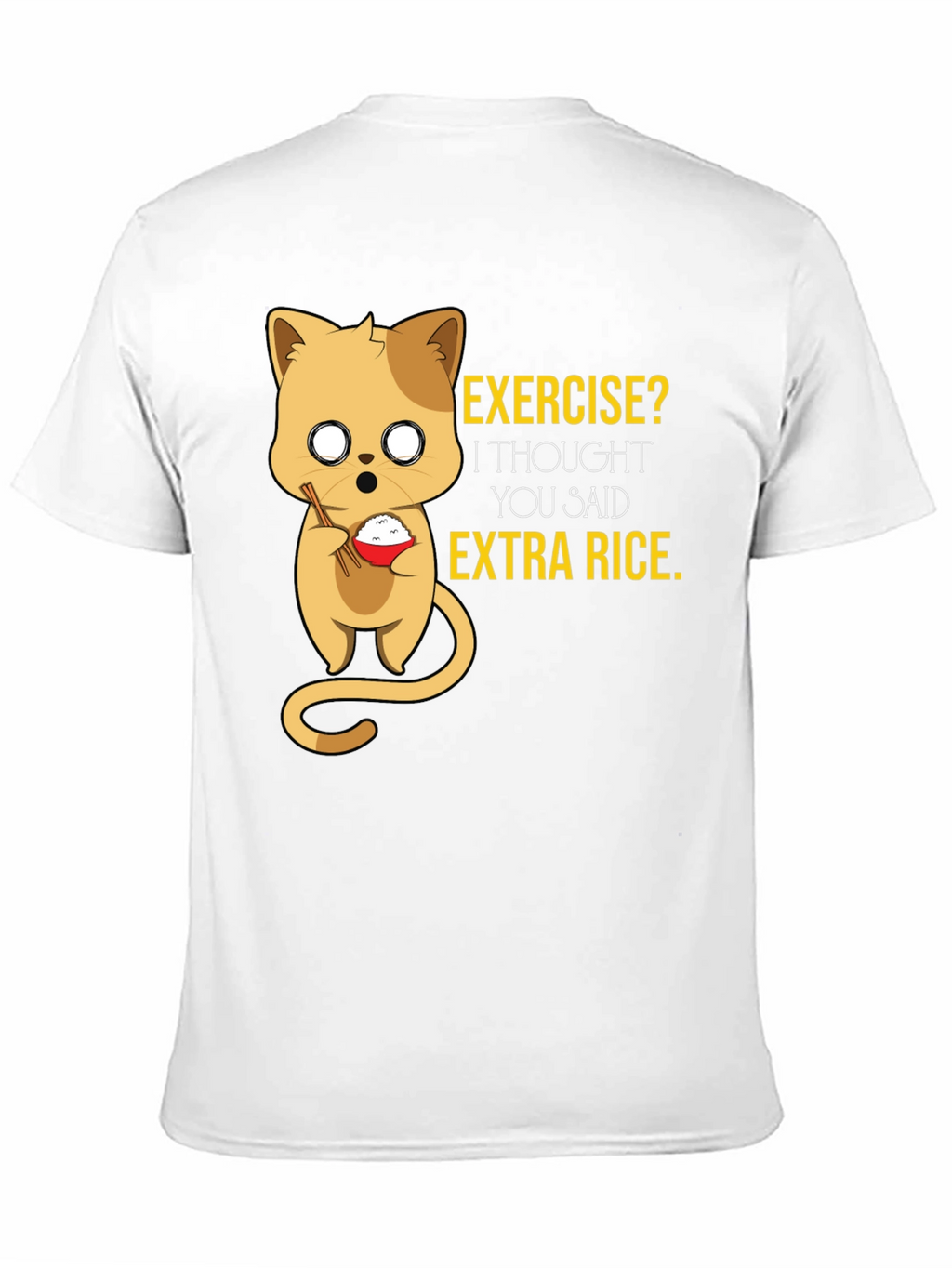 Funny Cat Rice T-Shirt