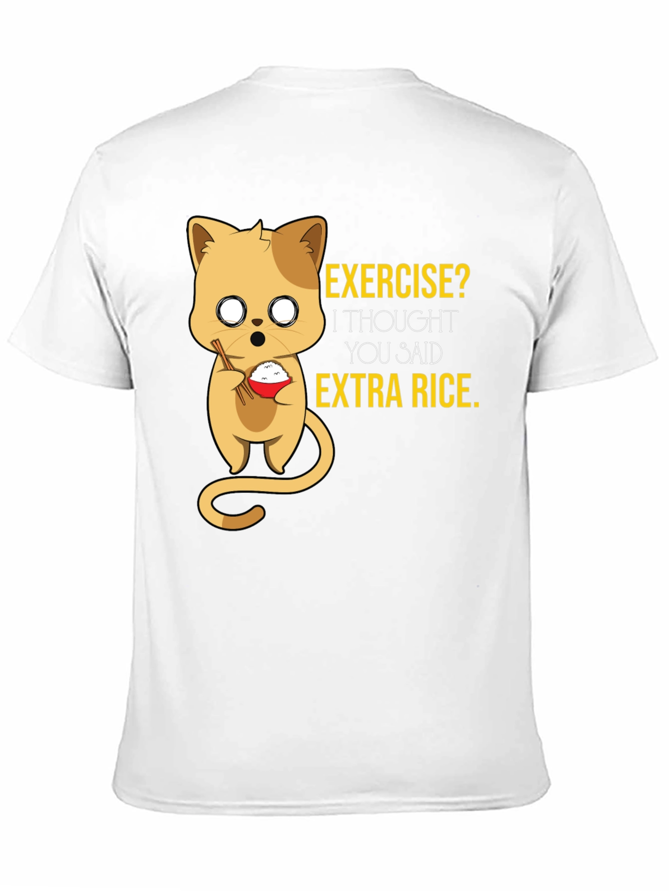 Funny Cat Rice T-Shirt