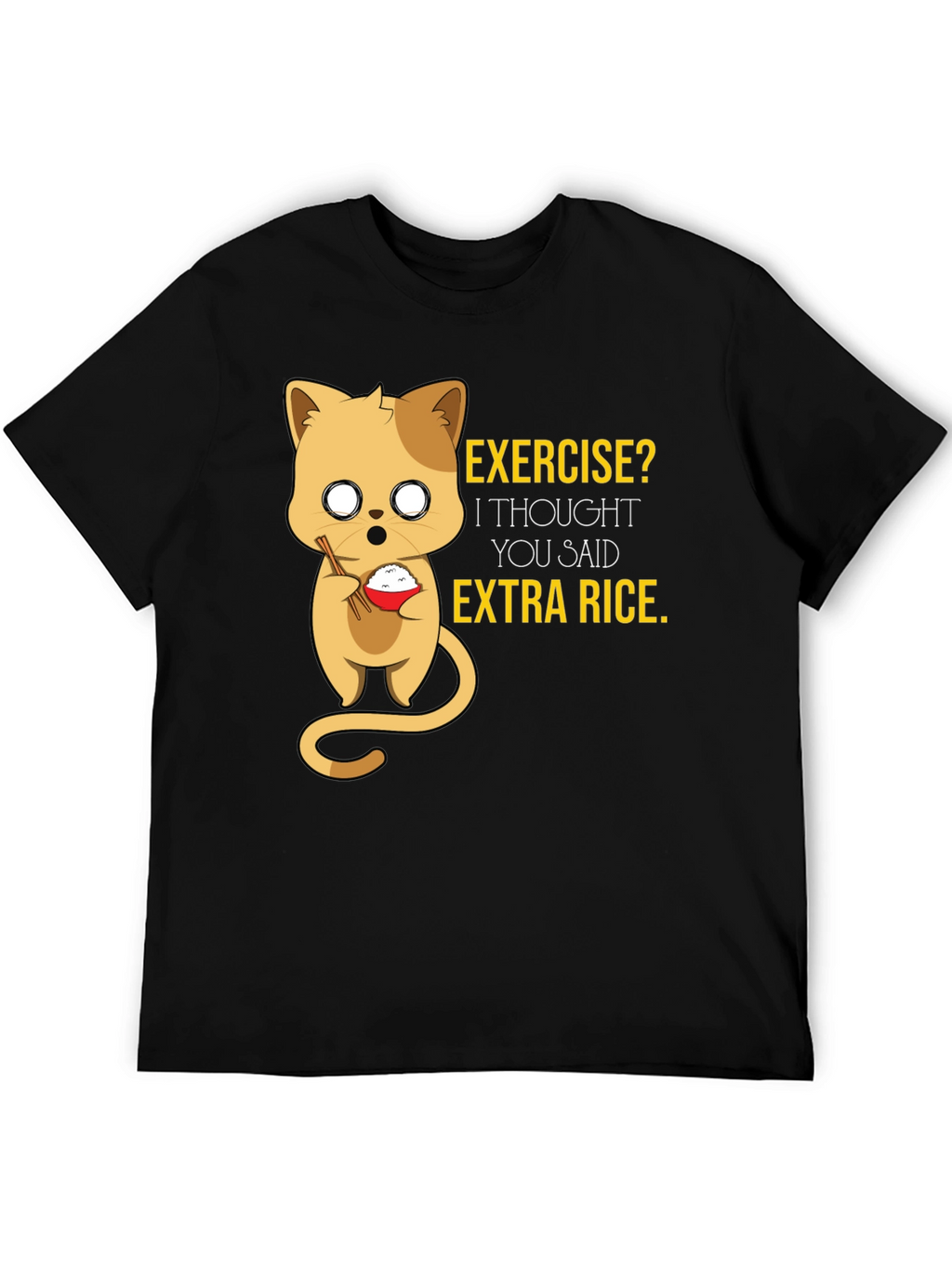 Funny Cat Rice T-Shirt