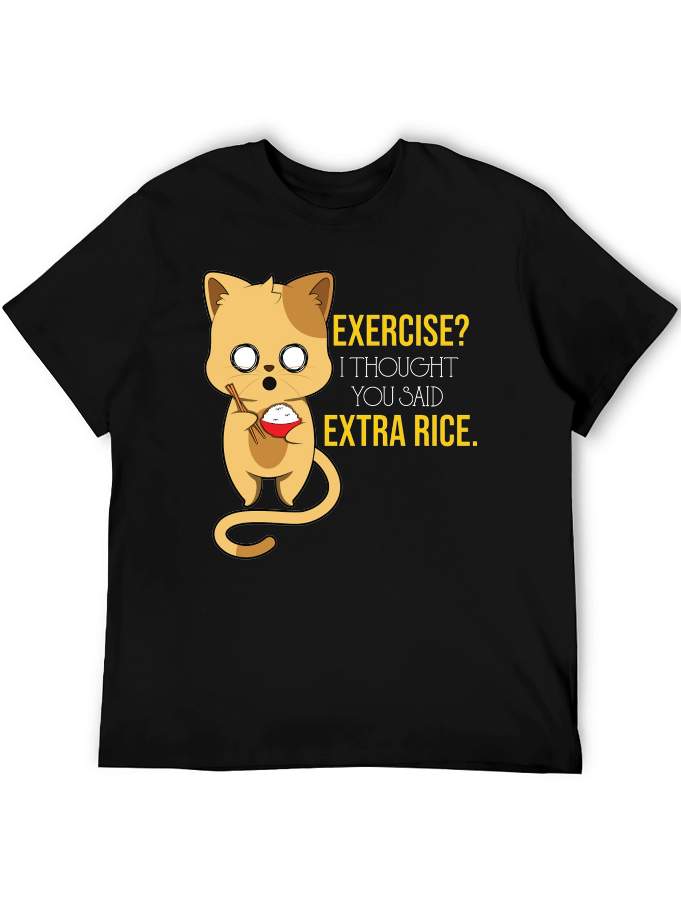 Funny Cat Rice T-Shirt
