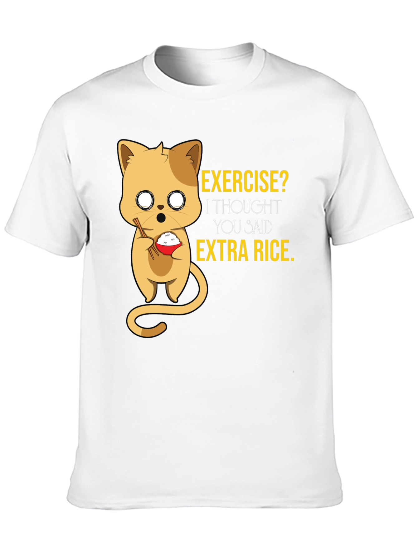 Funny Cat Rice T-Shirt