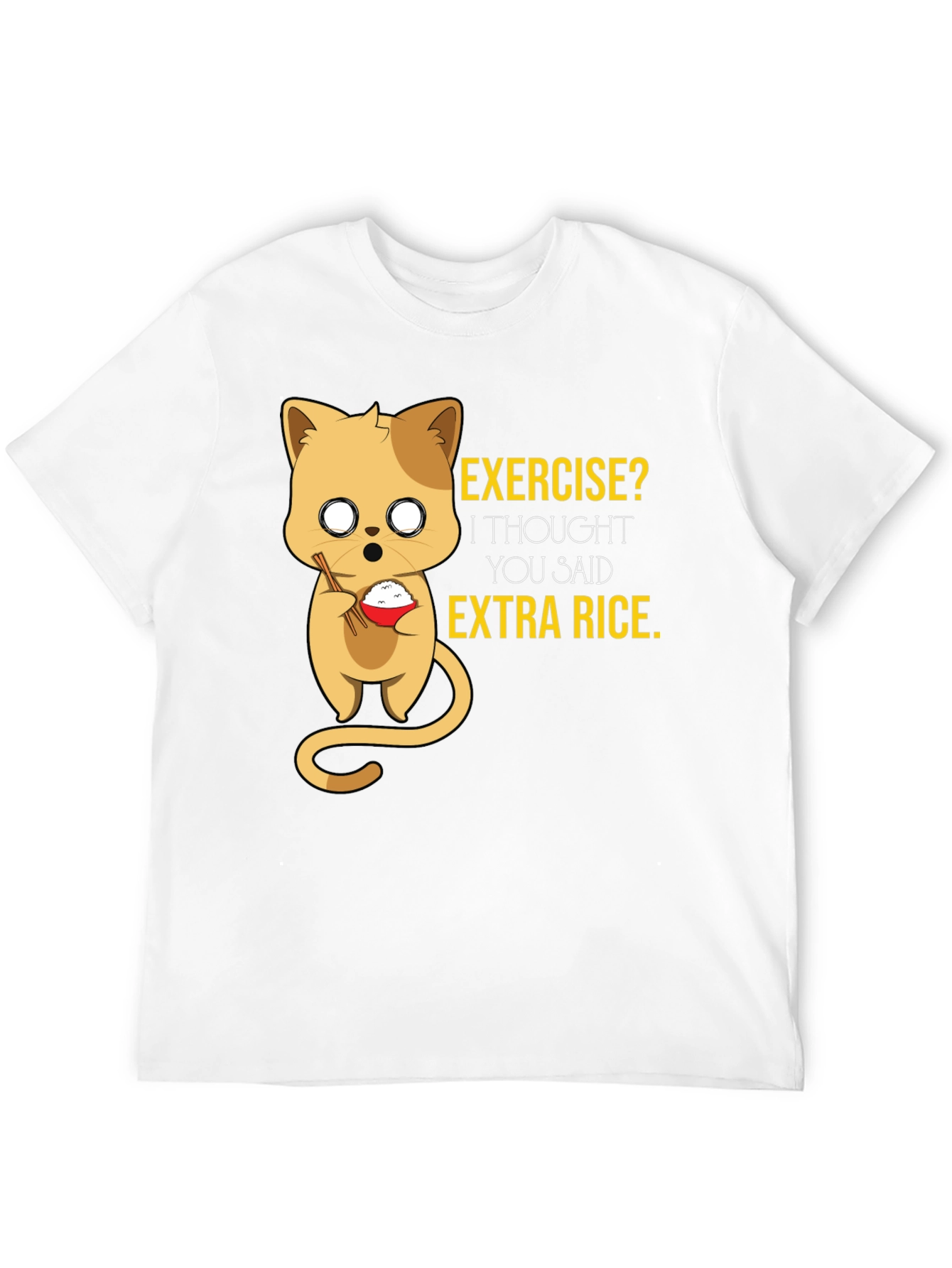 Funny Cat Rice T-Shirt