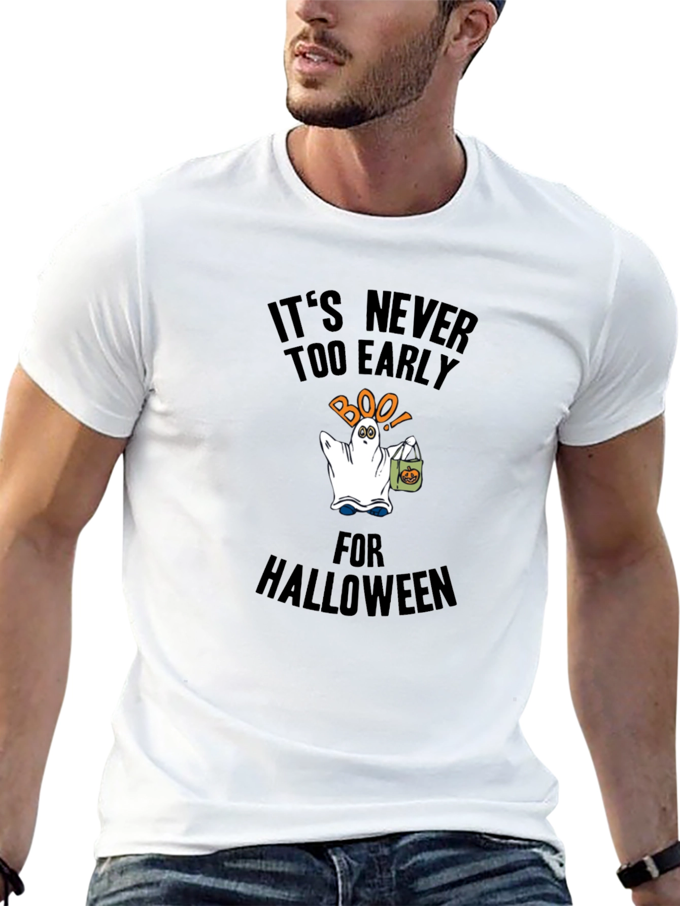 Its Never Too Early For Halloween Black T-Shirt