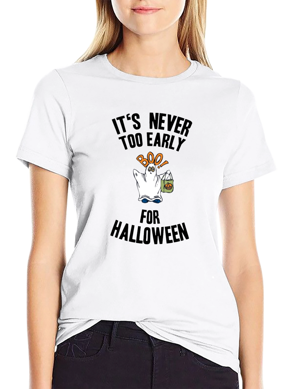 Its Never Too Early For Halloween Black T-Shirt