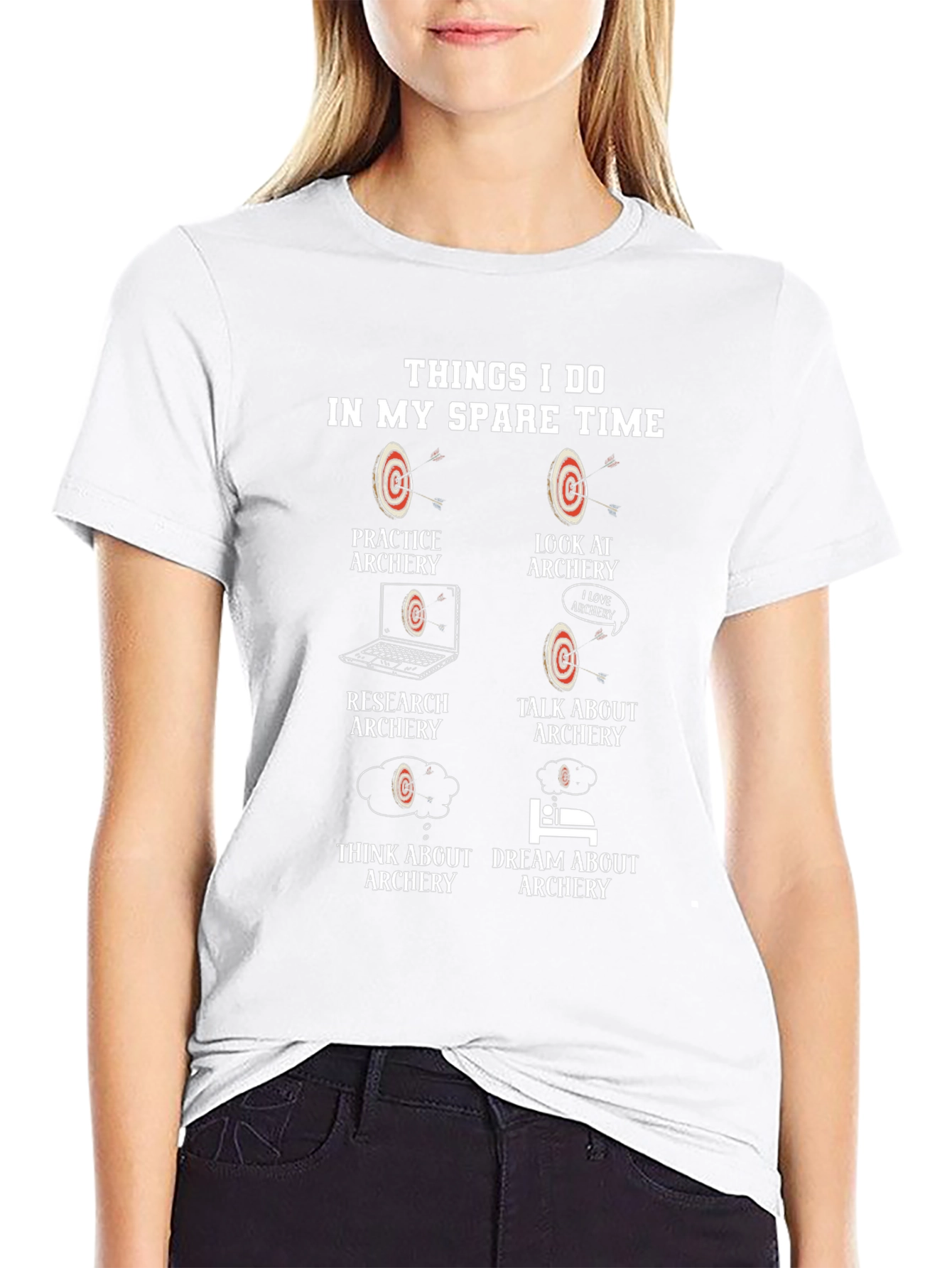 Archery Hobby T-Shirt: Things I Do In My Spare Time