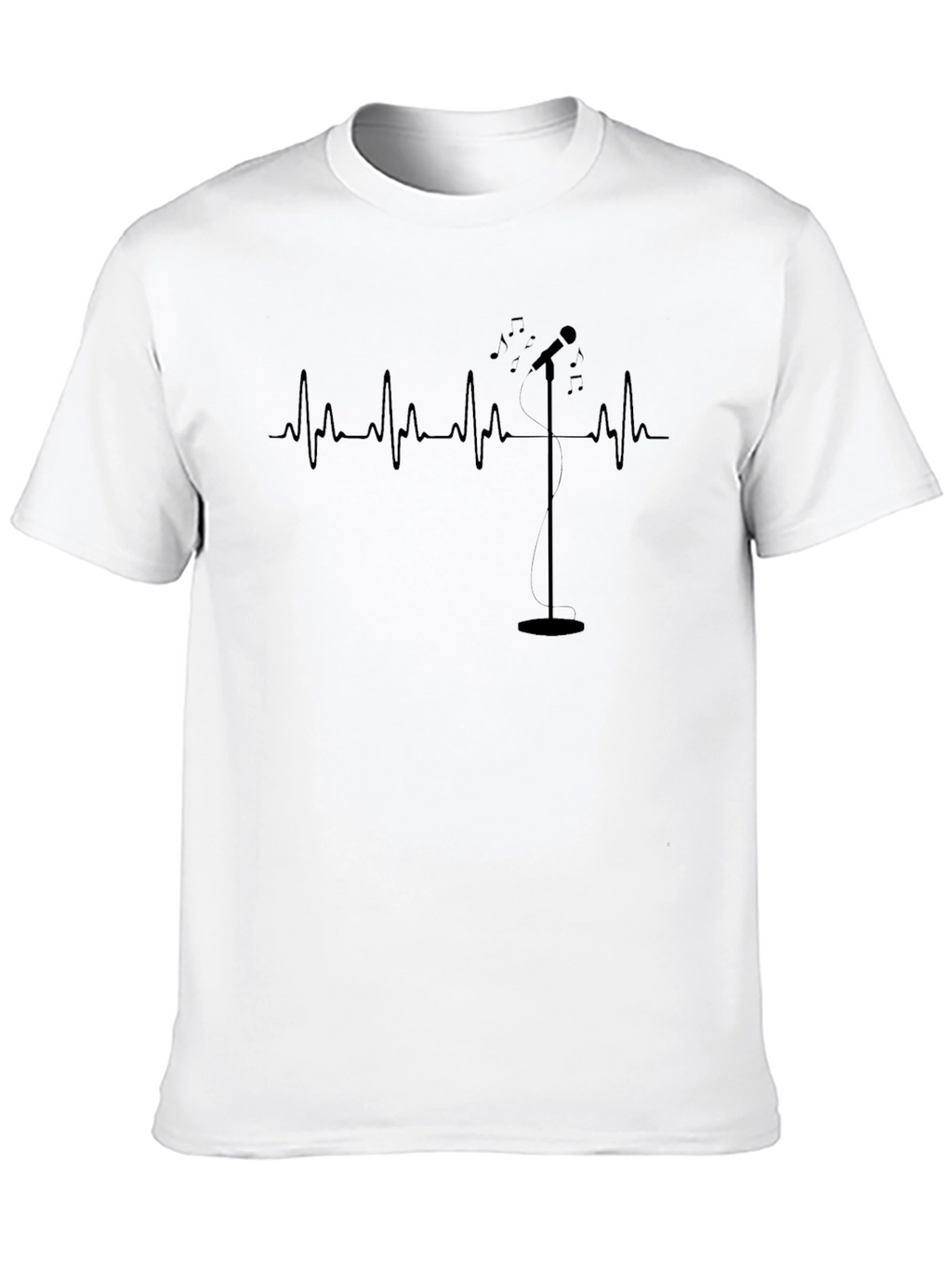 Singers Heartbeat: Musical Graphic T-Shirt