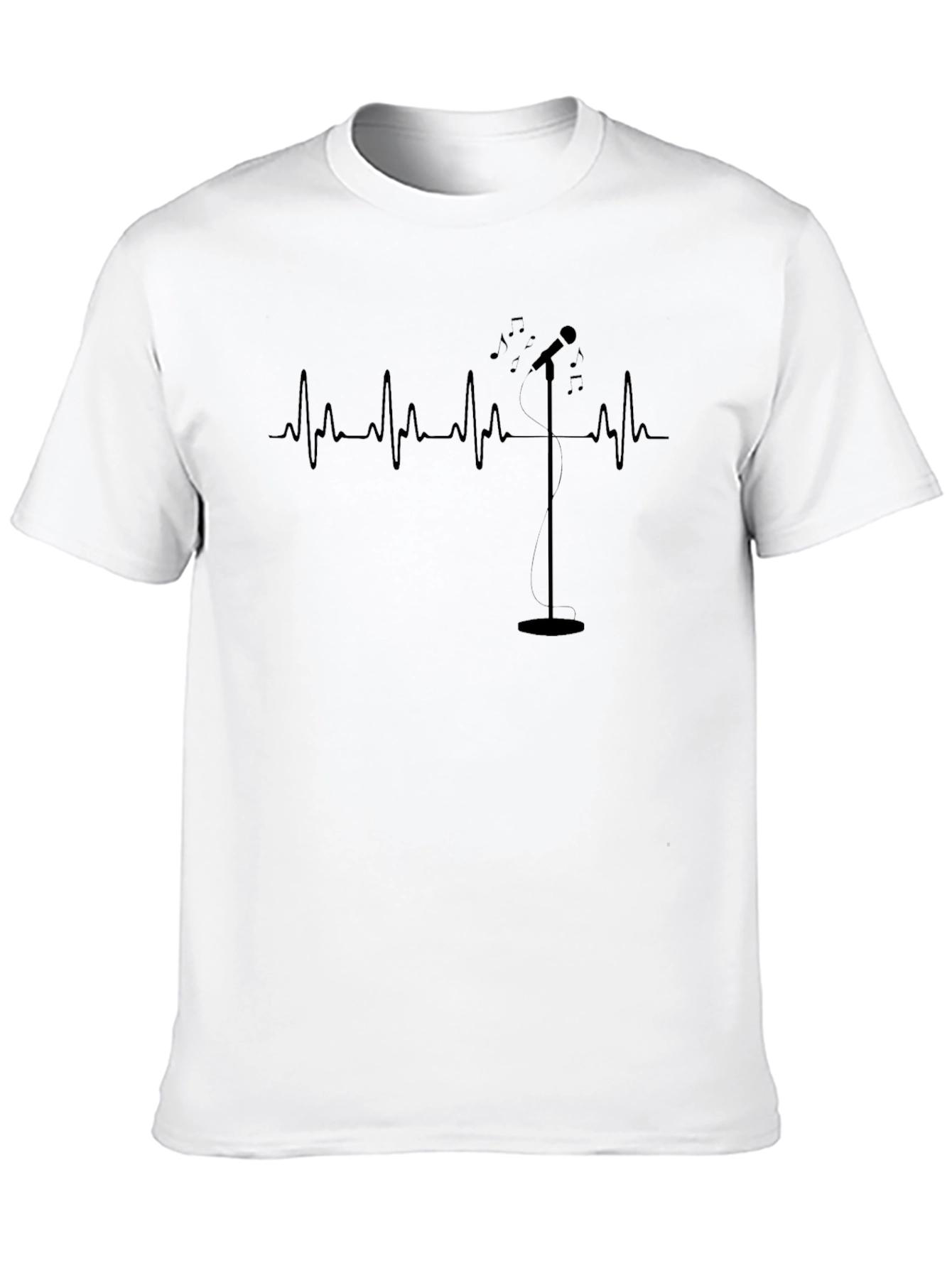 Singers Heartbeat: Musical Graphic T-Shirt